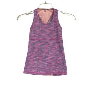 Ivivva 10 pink purple space dye tank top